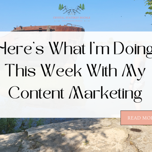 weekly content marketing strategy